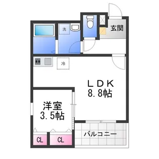 (仮称)ジーメゾン高石リュクス【3階】の間取り