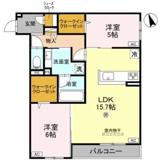ファブール東羽衣【3階】の間取り