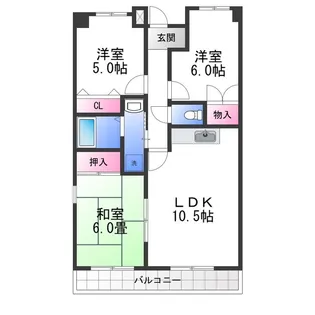 ヴィラセントラルパーク【1階】の間取り