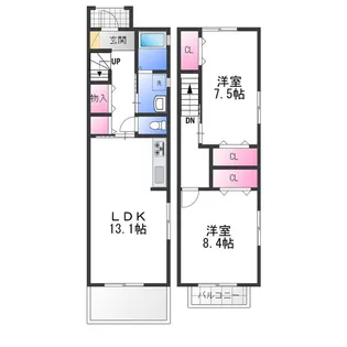 セードル【1階】の間取り