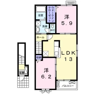 プラストサイド【2階】の間取り