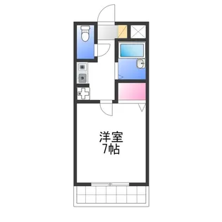 サザンベル岸和田【5階】の間取り