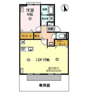 アポロハイツ3【1階】の間取り