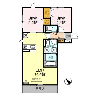 サンルーナ下松【3階】の間取り