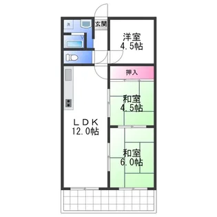 メゾン山本【4階】の間取り