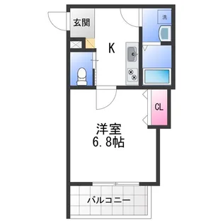 Feliz Court日根野【2階】の間取り