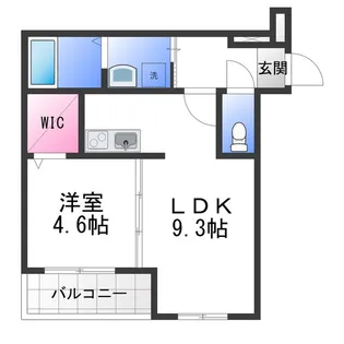 フジパレス岸和田駅前Ⅰ番館【2階】の間取り