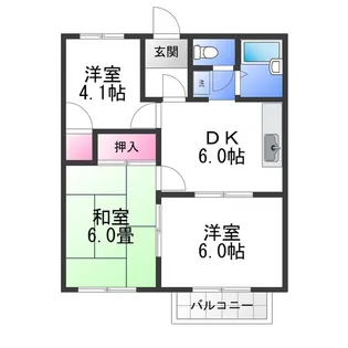 メゾンド・アリエス【2階】の間取り