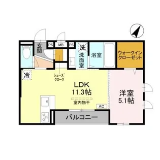 メルヴェイユ ソレイユ【2階】の間取り
