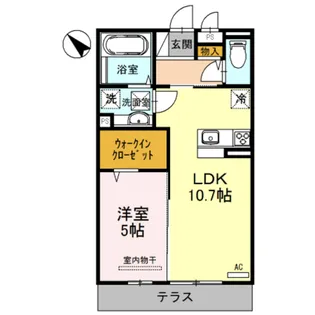 メゾン旭【1階】の間取り