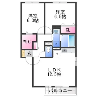 クローバーコート【2階】の間取り