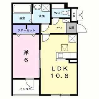 ヒカルサ岸和田畑町【2階】の間取り