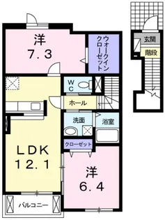Olive Court【2階】の間取り