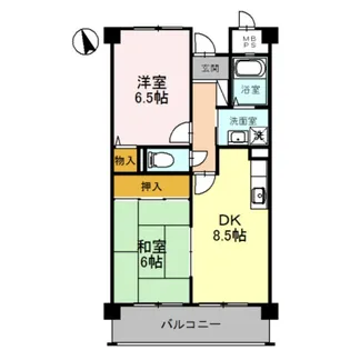 龍の樹マンション【2階】の間取り