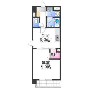ファシルカワト【3階】の間取り