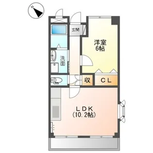 ヴィラプレール【2階】の間取り