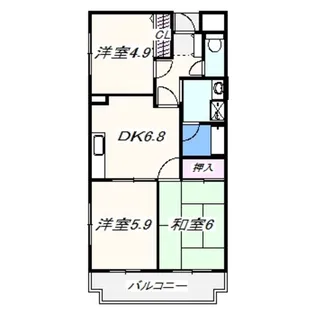 パーク・ウエスト【4階】の間取り