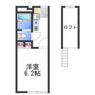 レオパレスヴァンⅡ【1階】の間取り