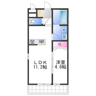 リコルテRinku【3階】の間取り