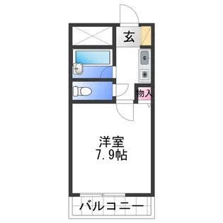 コンフォールきたんまち【1階】の間取り