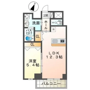 YFセントラルヒルズ【1階】の間取り