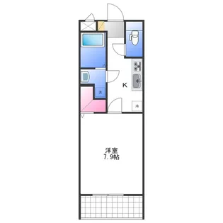 リコルテRinku【3階】の間取り