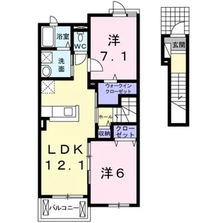 キャトル セゾン【2階】の間取り