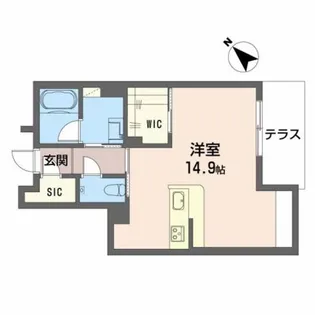 シャーメゾン熊取【1階】の間取り