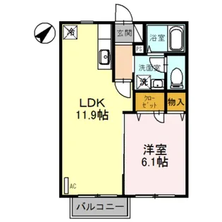 パル春日 B棟【2階】の間取り