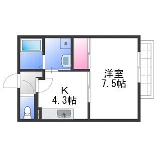ハイツディオ【2階】の間取り