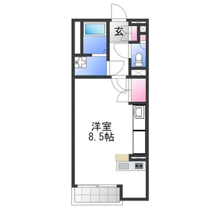 ミランダSouth View【1階】の間取り