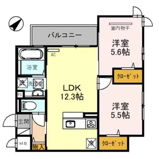メゾン春日【1階】の間取り
