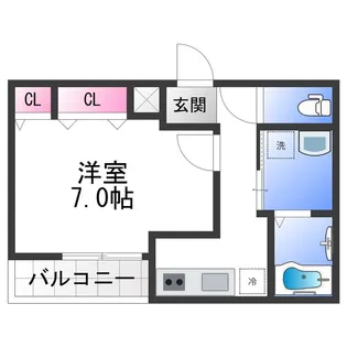 フジパレス泉佐野駅西Ⅰ番館【2階】の間取り