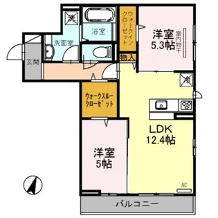 ヴィア・ラッテア【2階】の間取り