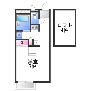レオパレスdeMorrino【1階】の間取り