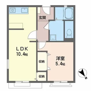 メゾンアヅマ【1階】の間取り