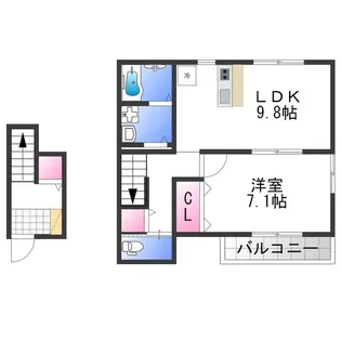 リーフ【2階】の間取り