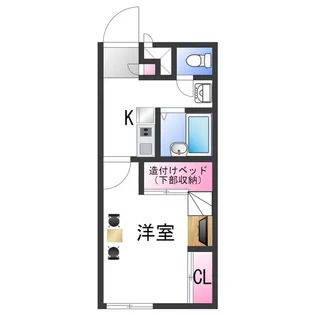 レオパレスコスモス【2階】の間取り