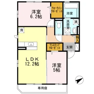 サニーハイツ柳田【1階】の間取り