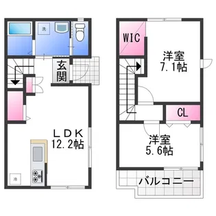 フォレストメゾン高石【2階】の間取り