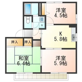 オリーブハイツ C【2階】の間取り