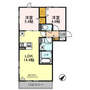 はなあずみ【1階】の間取り