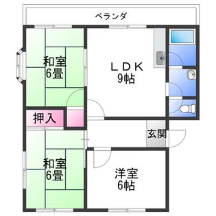 リバーサイドハウス【2階】の間取り