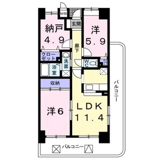 セントレジデンス【7階】の間取り
