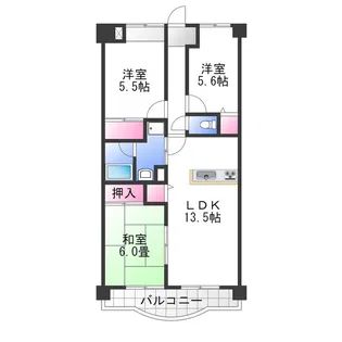 コンフォート和泉【2階】の間取り