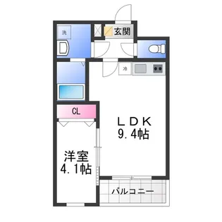 ジーメゾン泉大津ルミナーレ【2階】の間取り