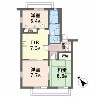 クールメゾン和泉C棟【2階】の間取り