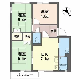 パロアルトA【2階】の間取り