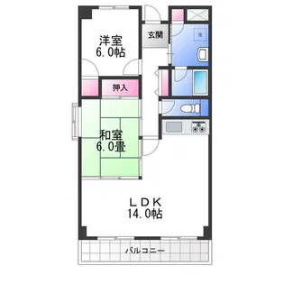 アーバンウェルネス【4階】の間取り