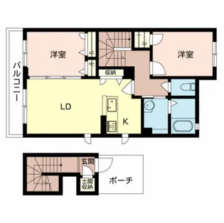 グリーンルーフⅡ【2階】の間取り